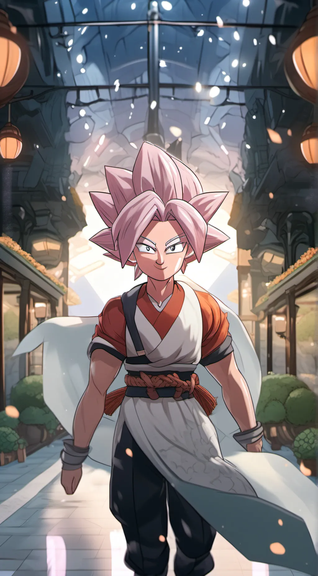 ai character: goku black background