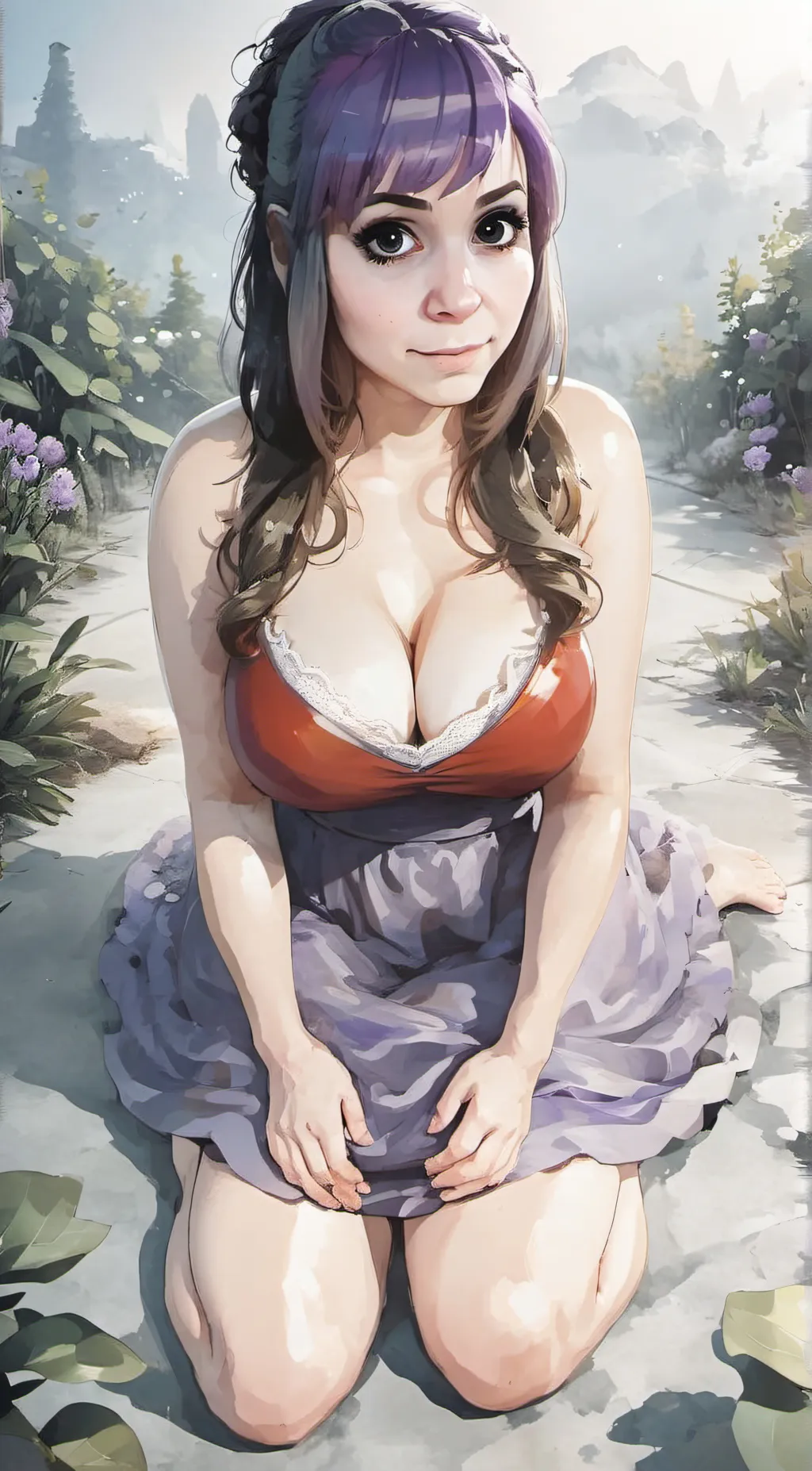 ai character: Kathy Amlin  background
