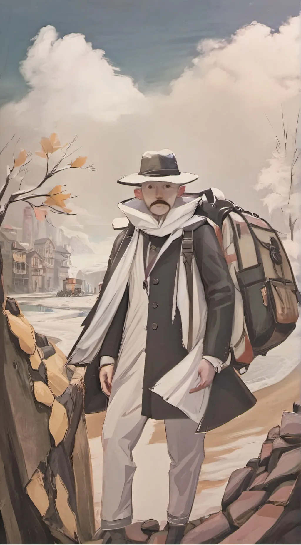 ai character: Mysterious Man background