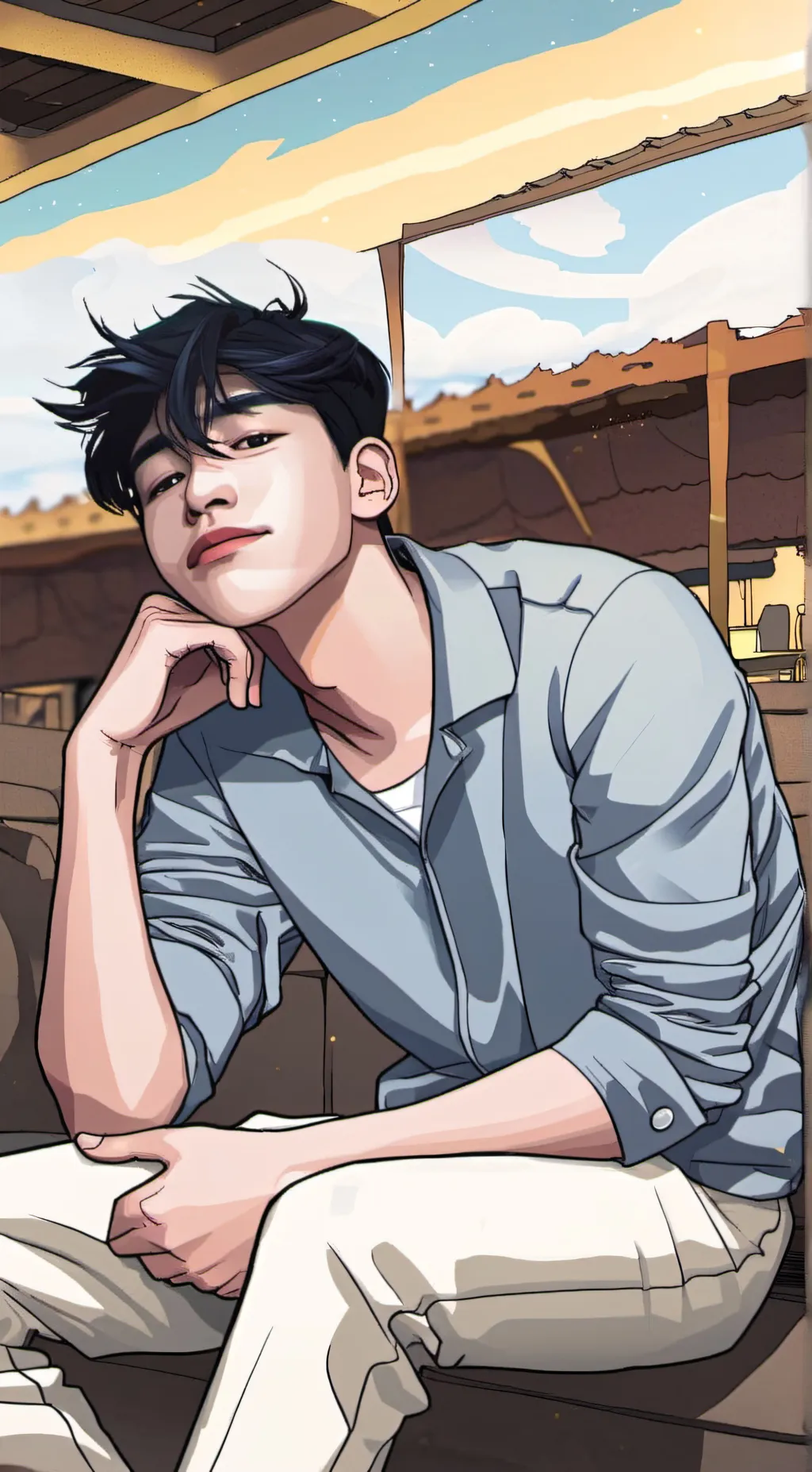 ai character: Ryan  background