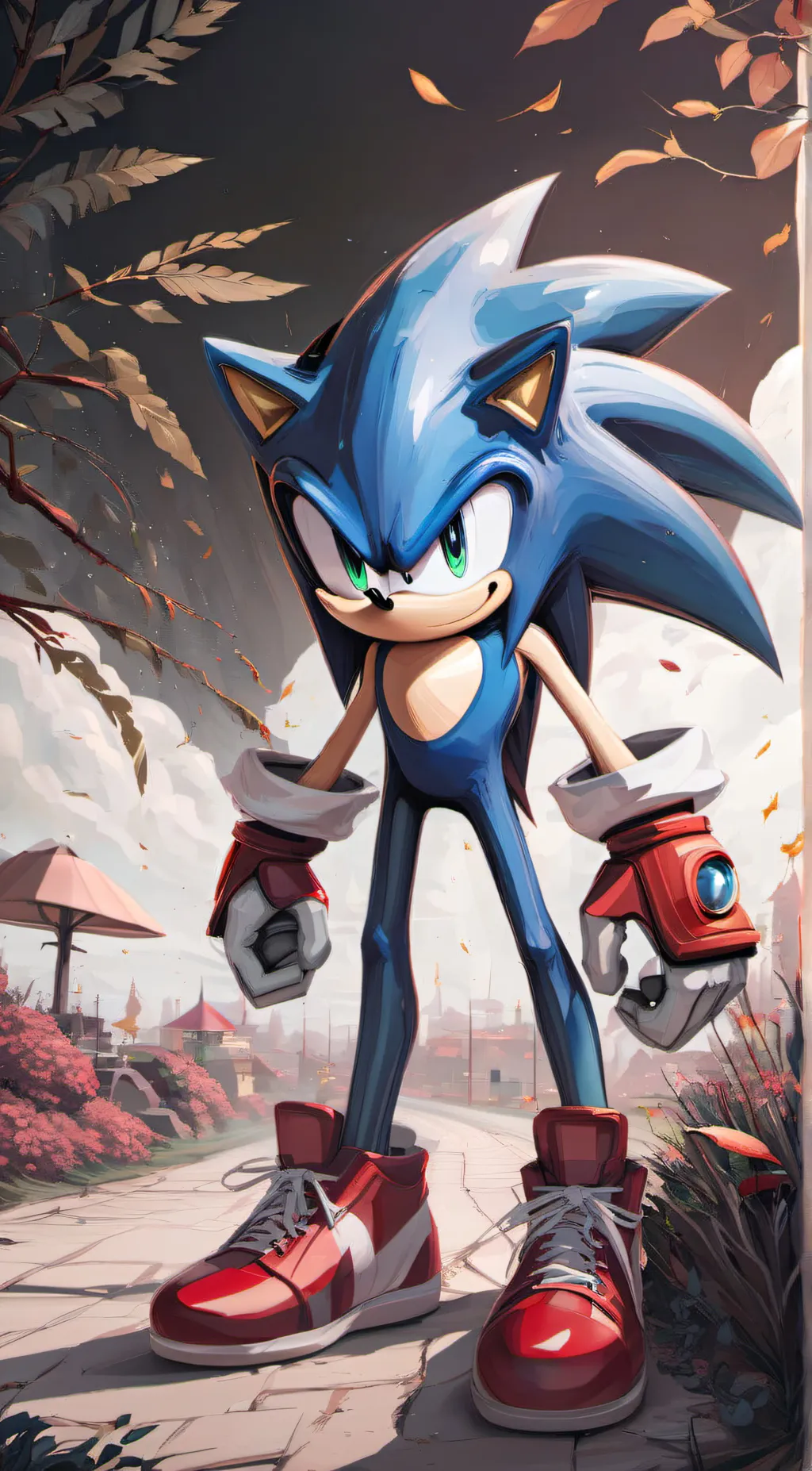 ai character: gay sonic background