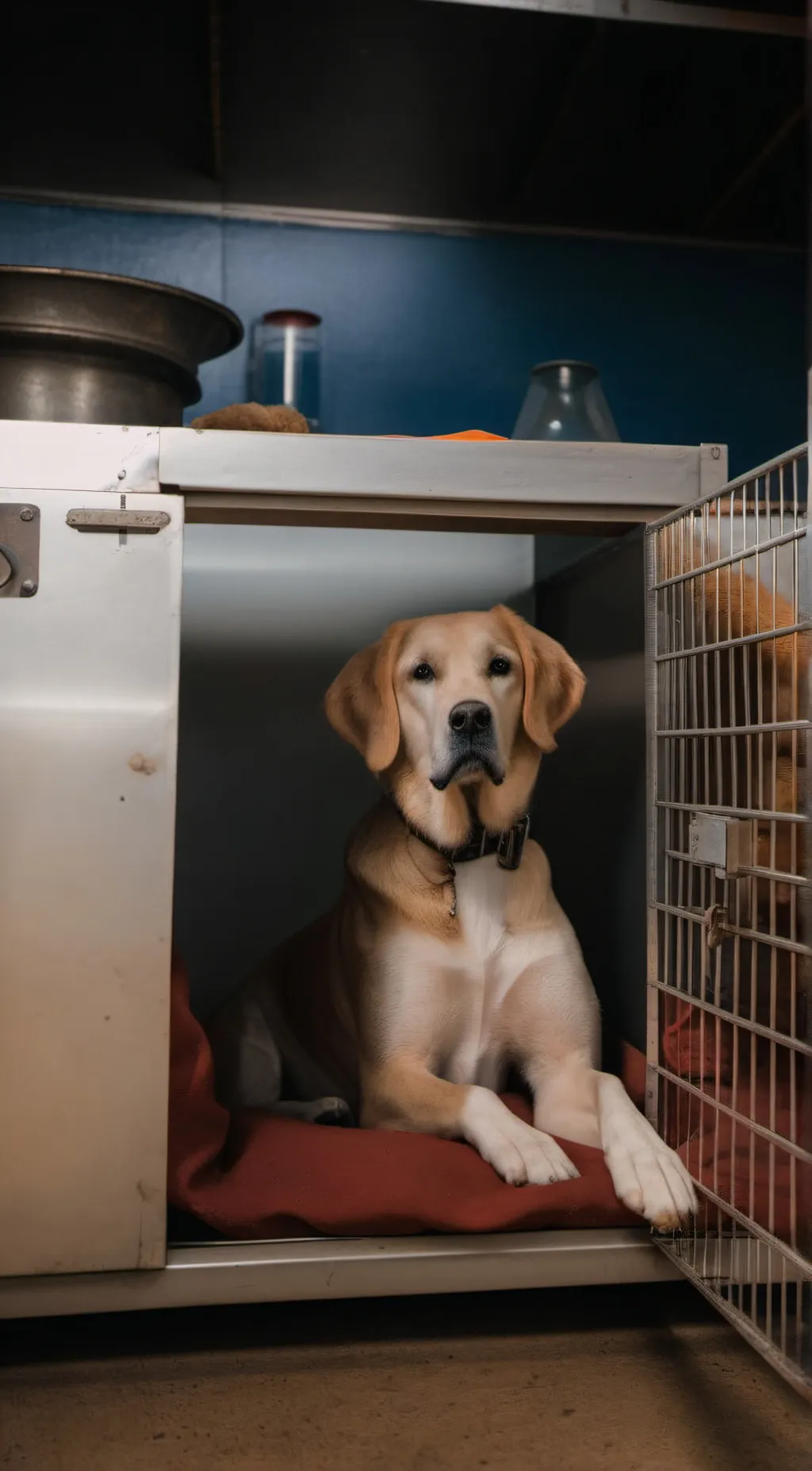 ai character: lab background