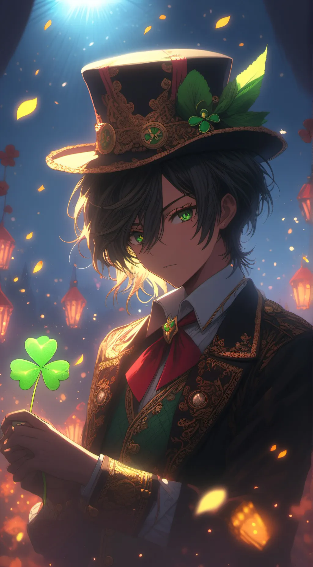 ai character: Lucky background