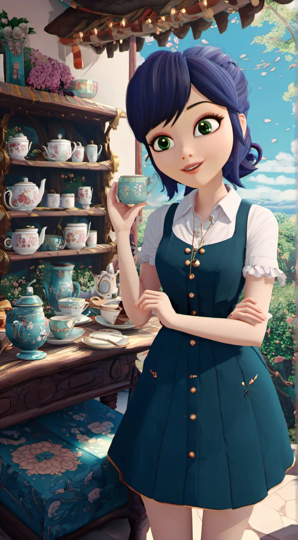 ai character: Marinette(MLB) background