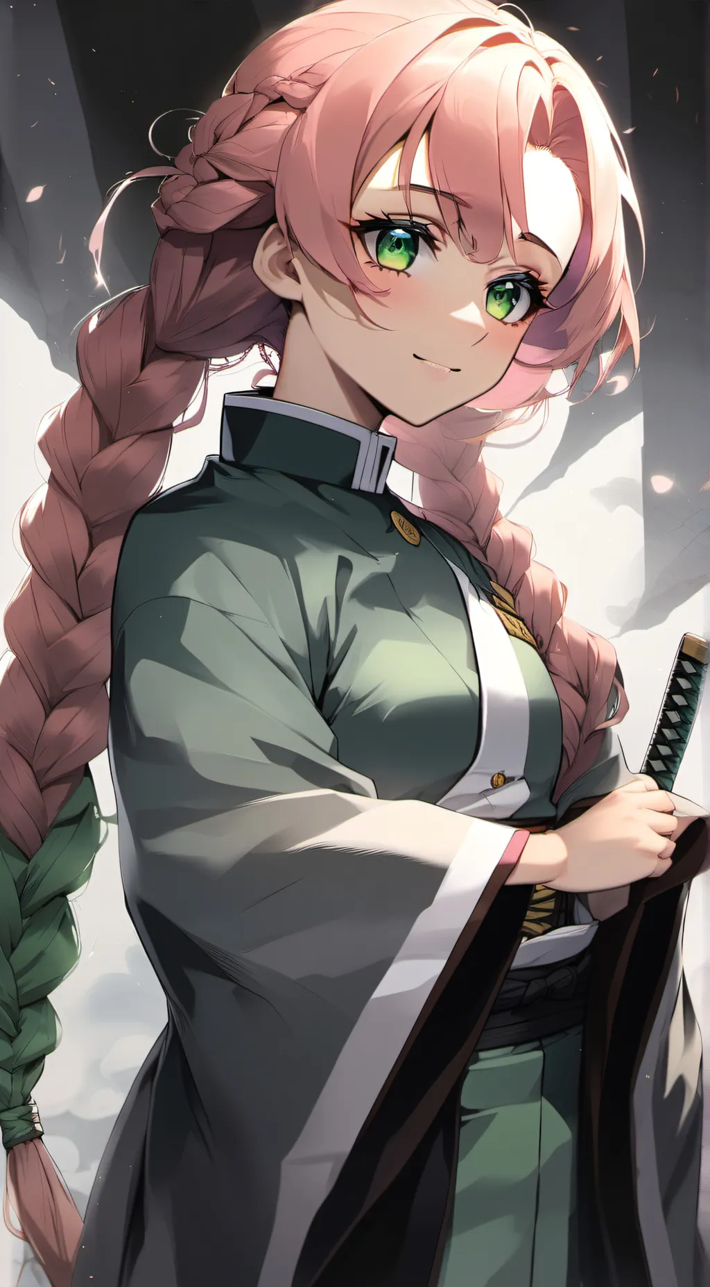 ai character: Mitsuri Kanroji  background