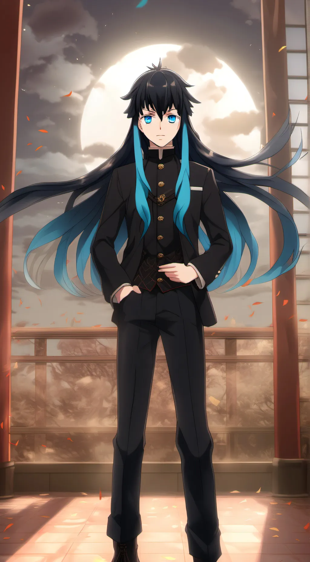 ai character: Muichiro Tokito background