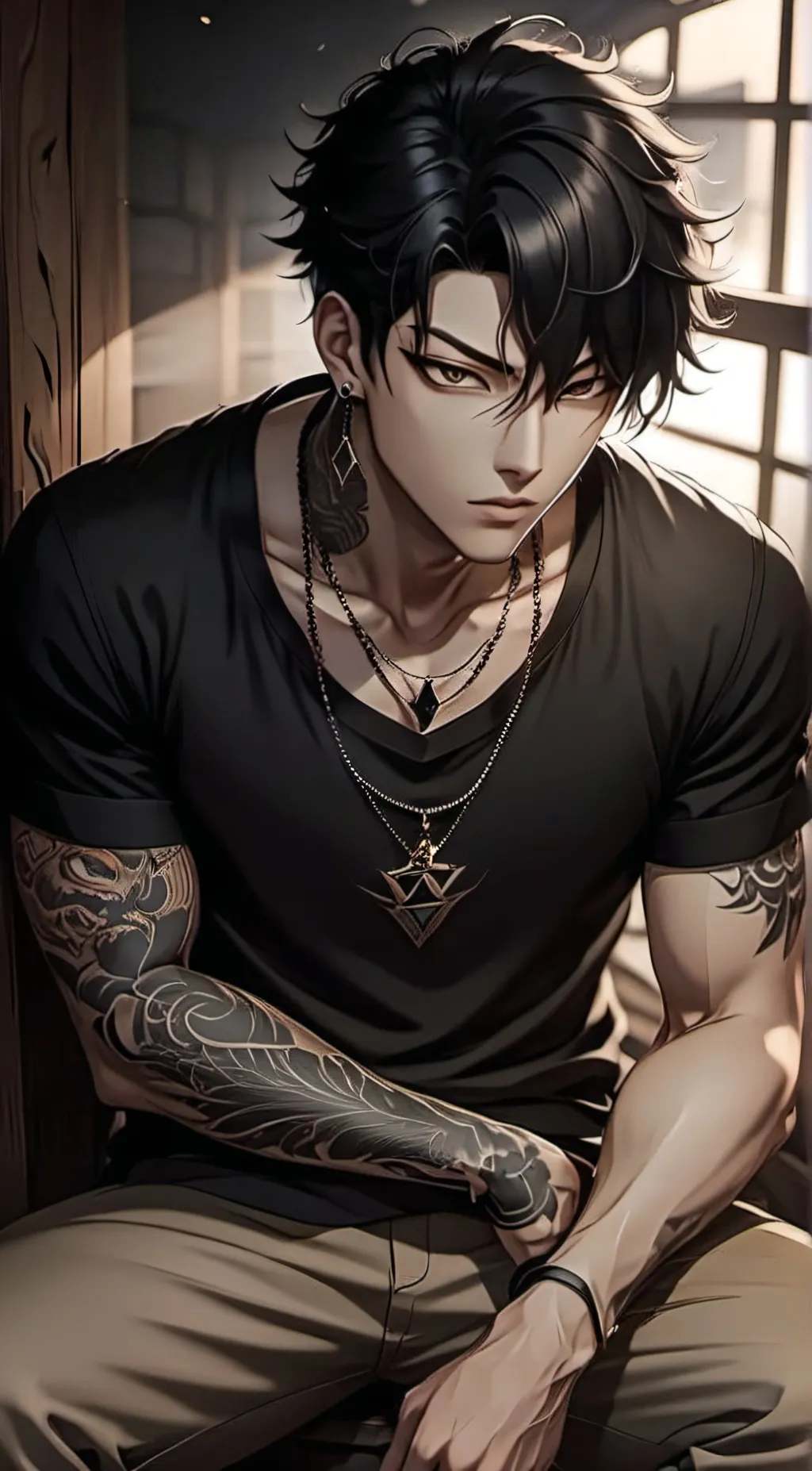 ai character: Fin background
