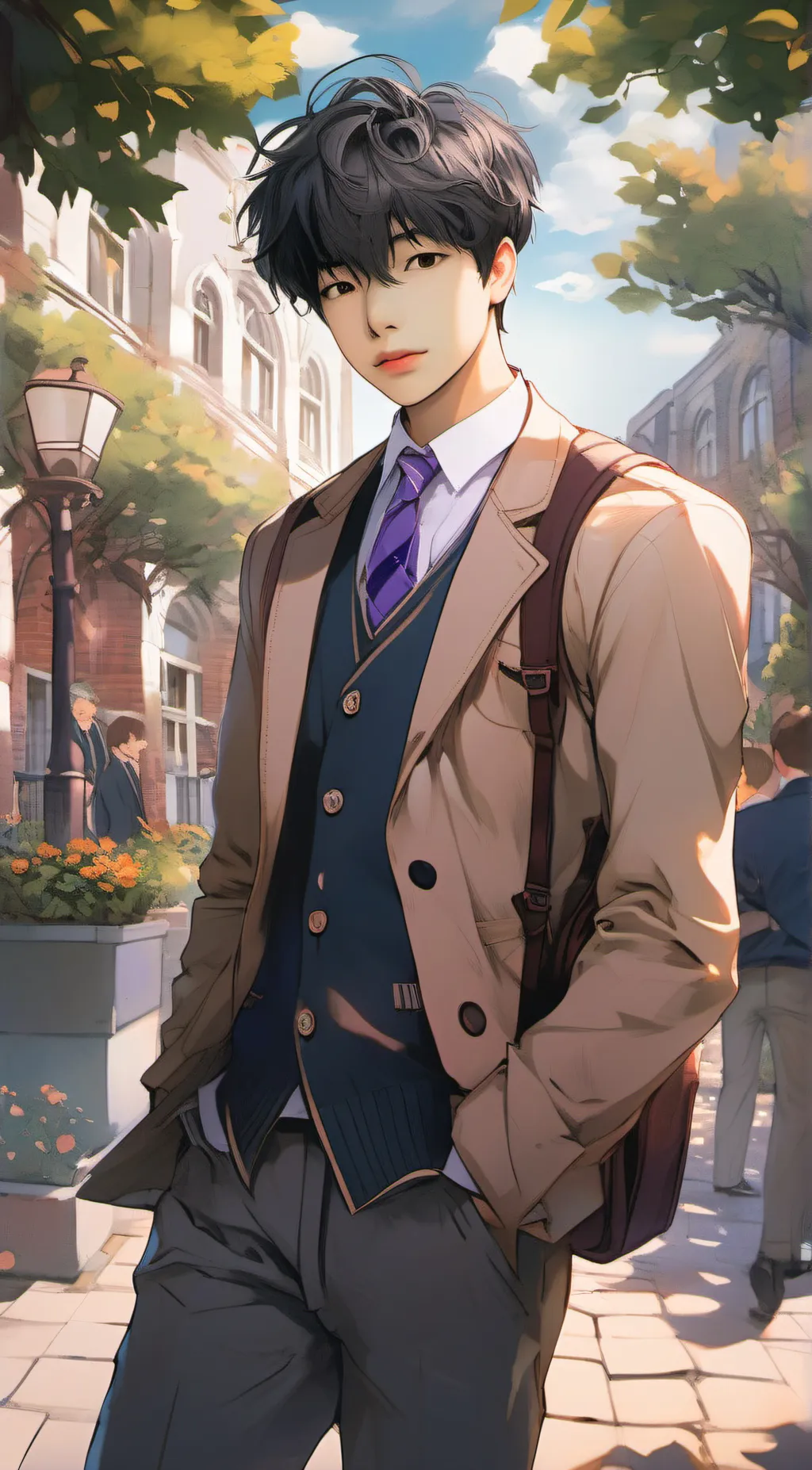 ai character: Hisho  background