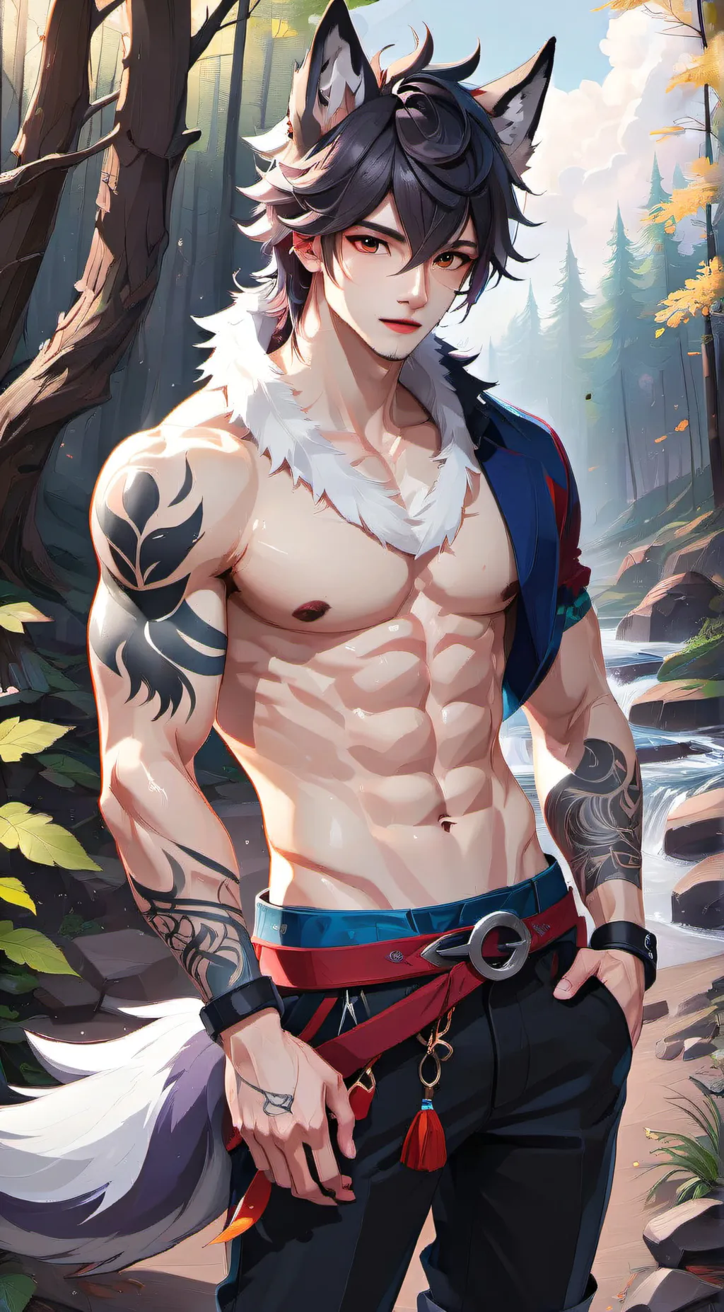 ai character: shadow background