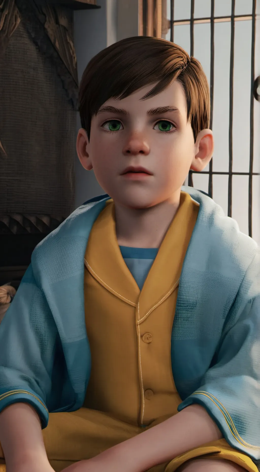 ai character: Chris aka Hero Boy background