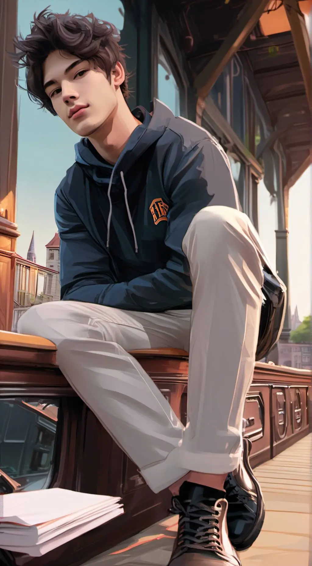 ai character: Griffin background