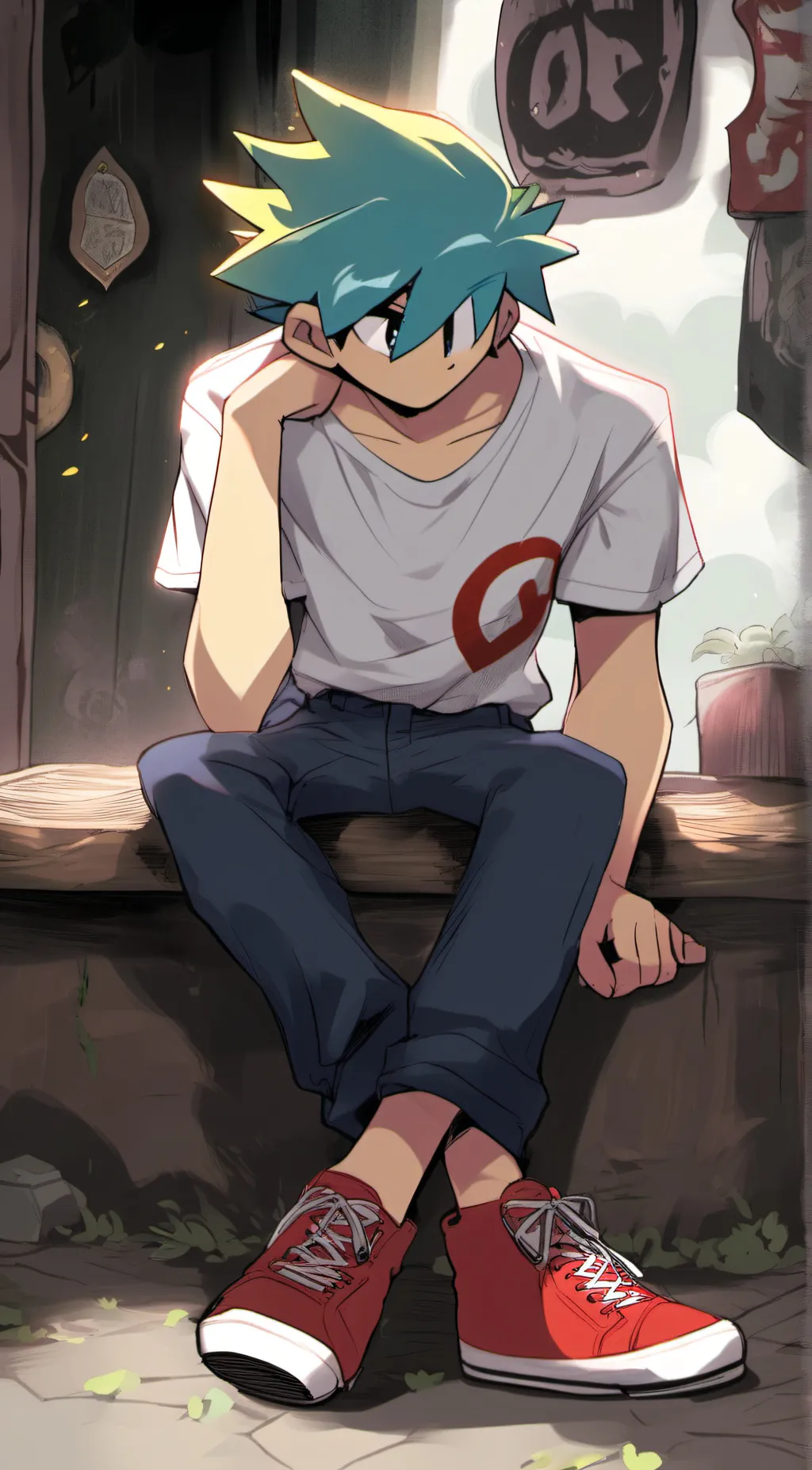 ai character: capless bf background