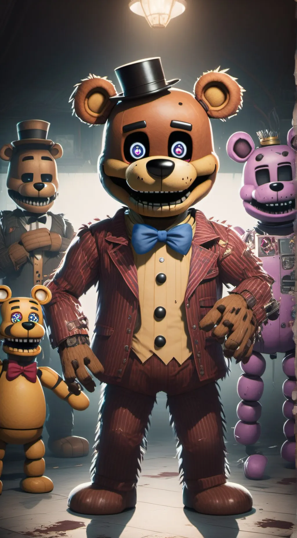 ai character: Freddy Fazbear background