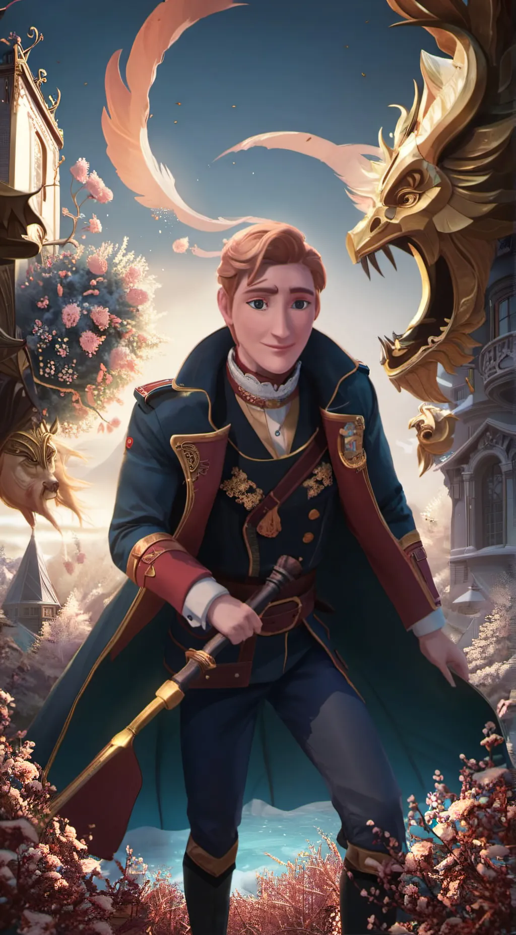 ai character: King Agnarr  background