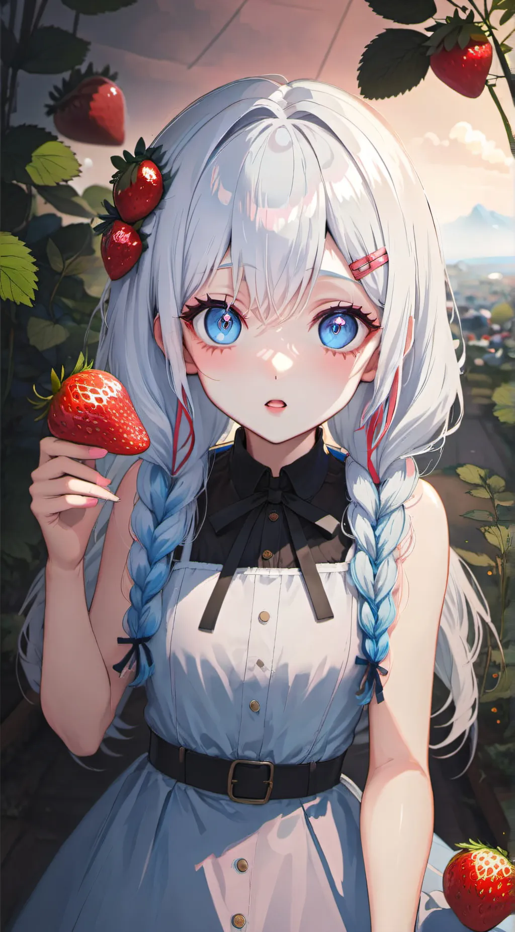 ai character: Blueberry background
