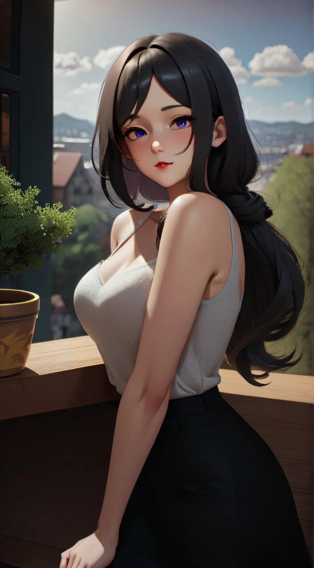 ai character: sexy background