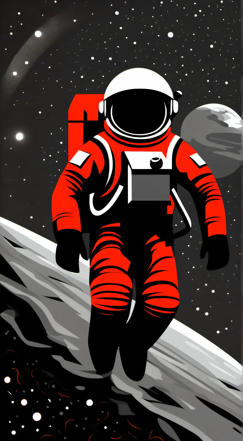 ai character: red background