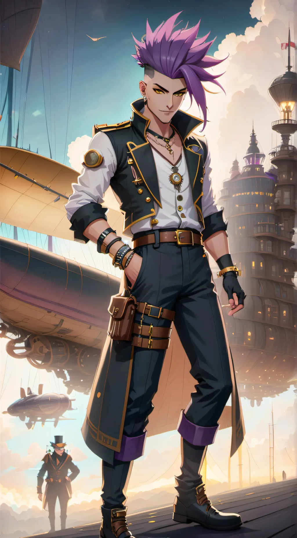 ai character: Capn Darkwater background