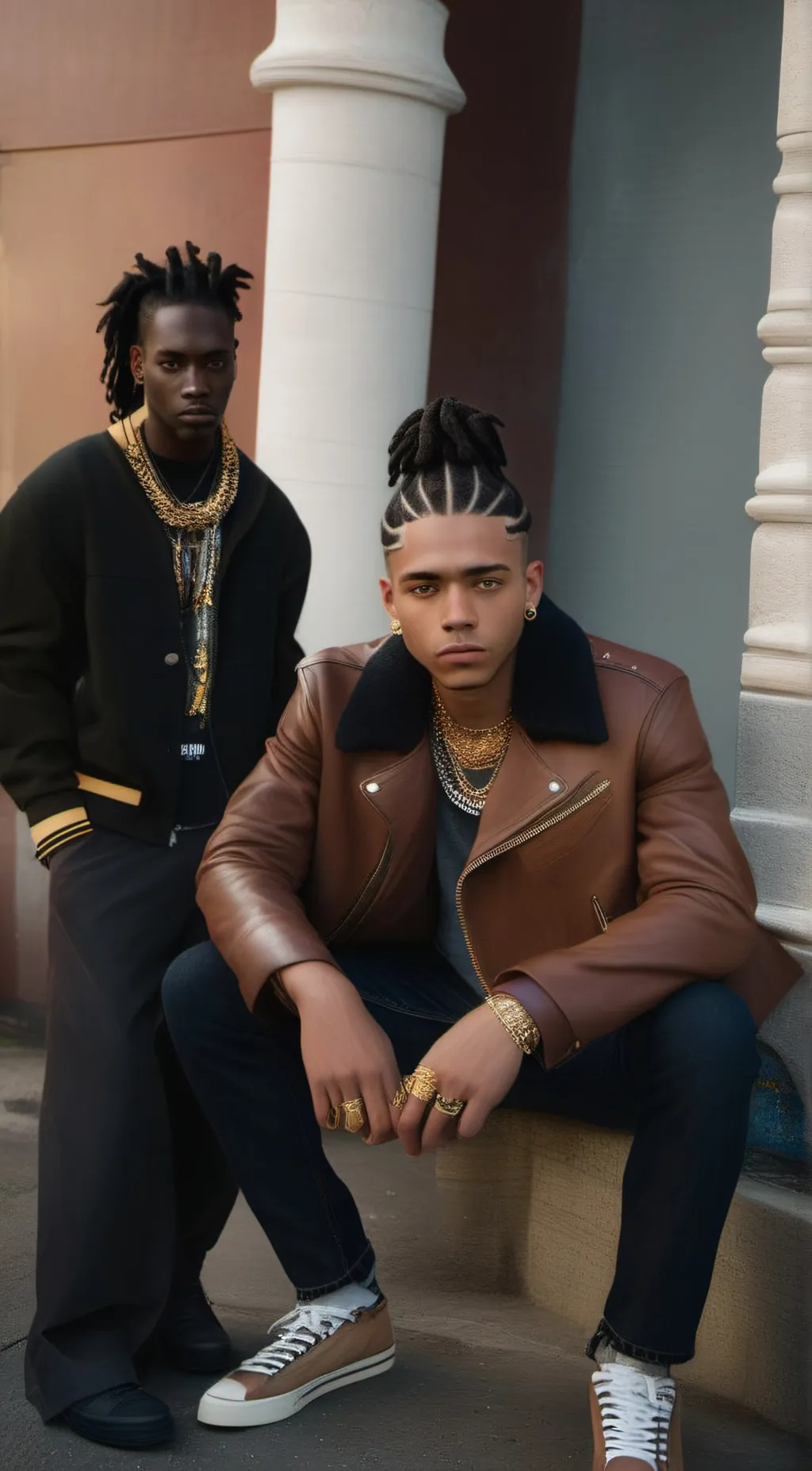 ai character: jayvon and jay  background