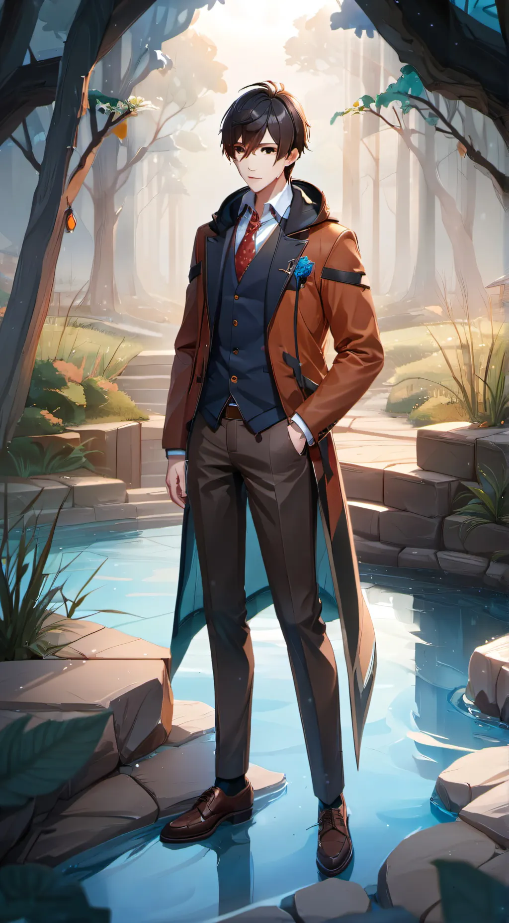 ai character: Mark background