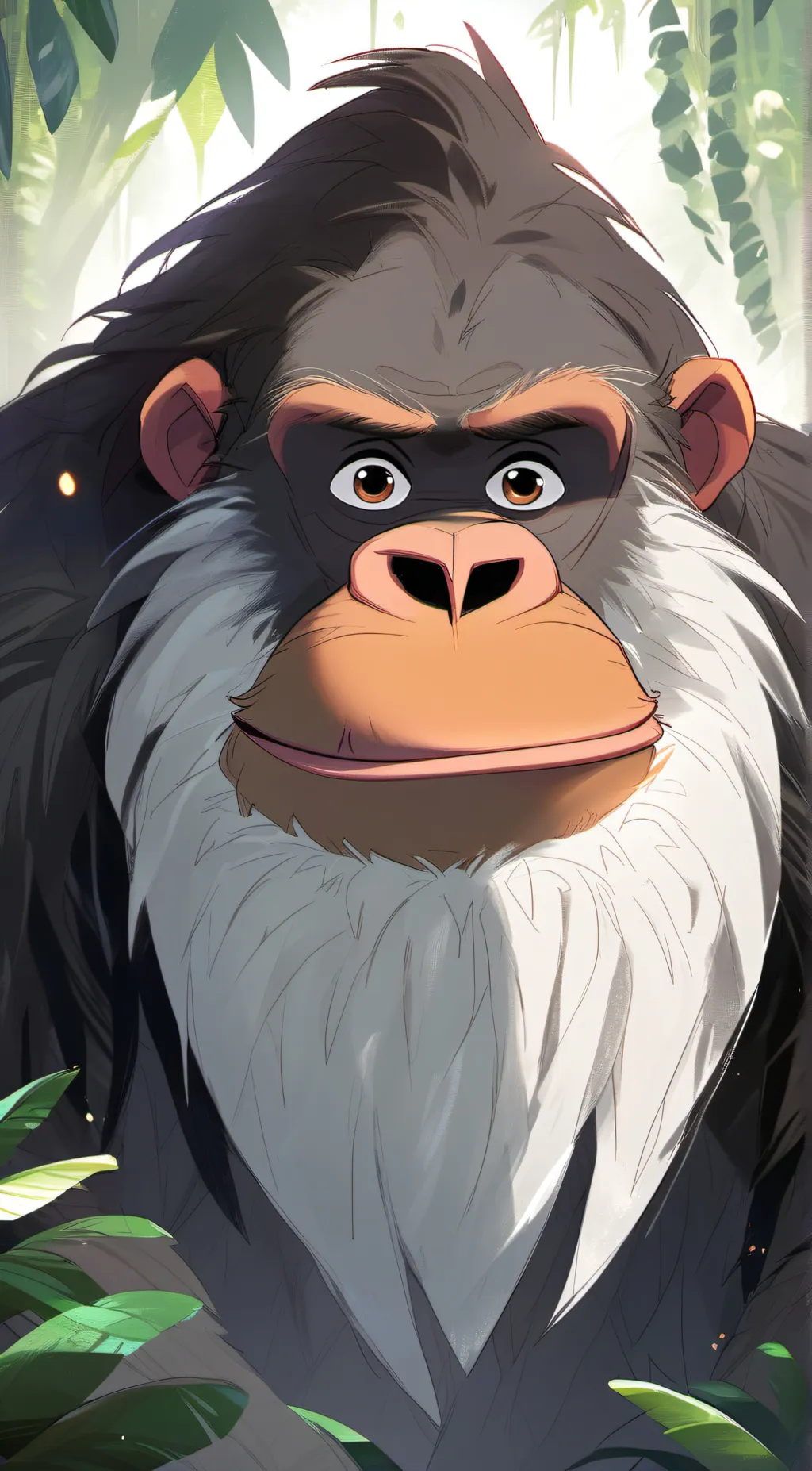 ai character: king loui  background