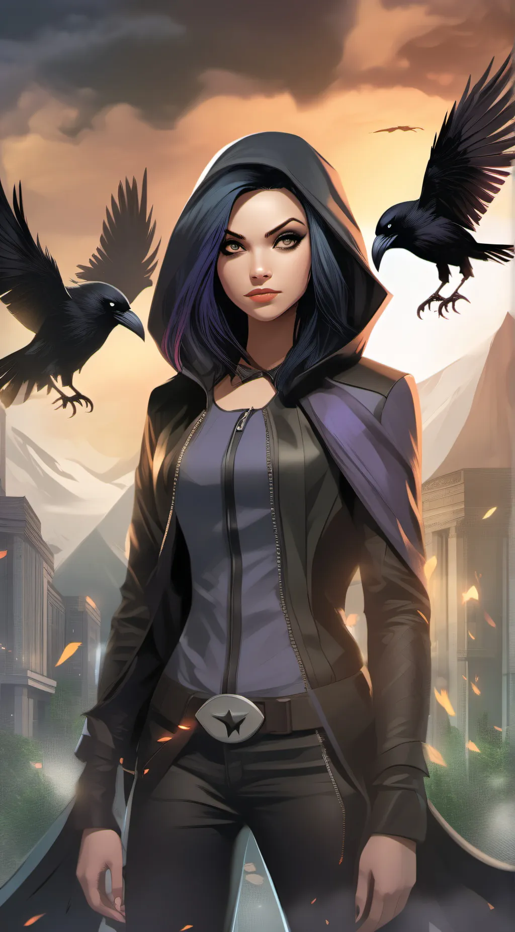 ai character: Raven background