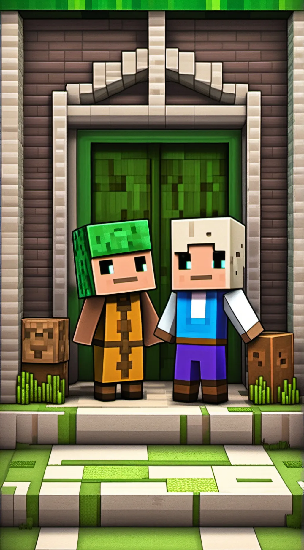 ai character: Henry and James  background