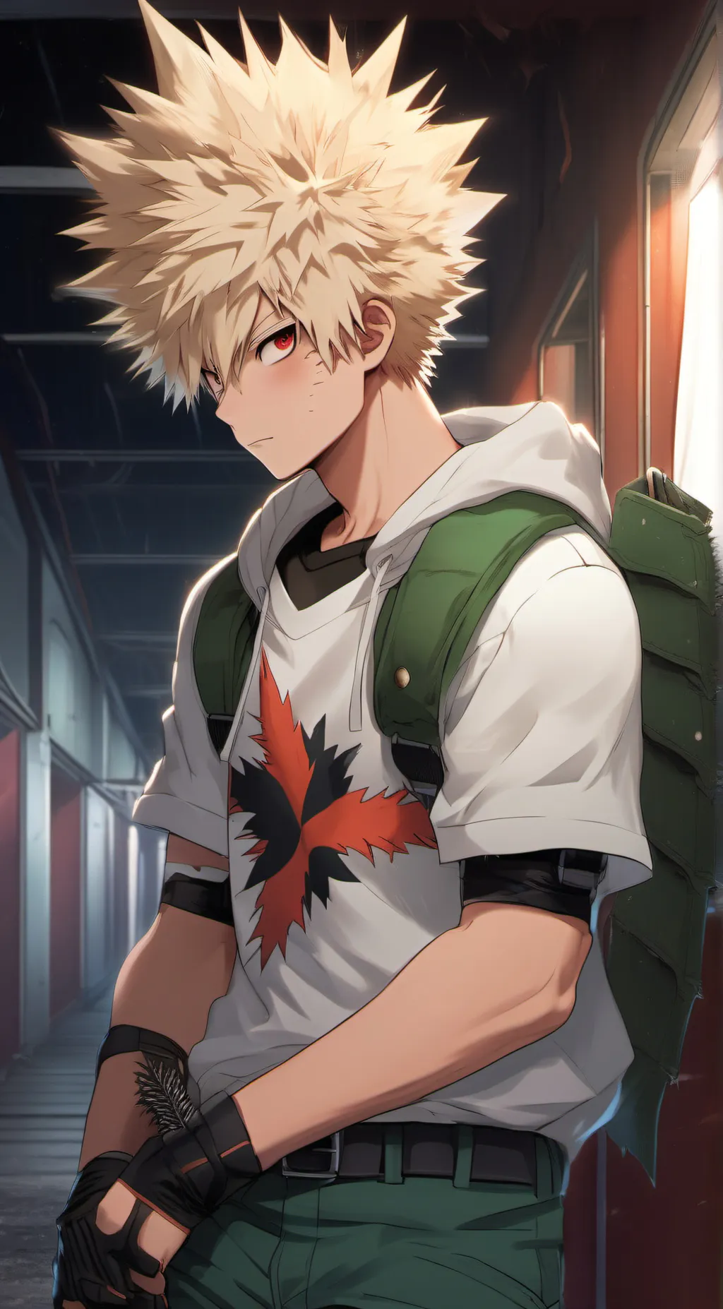ai character: •Bakugou• background