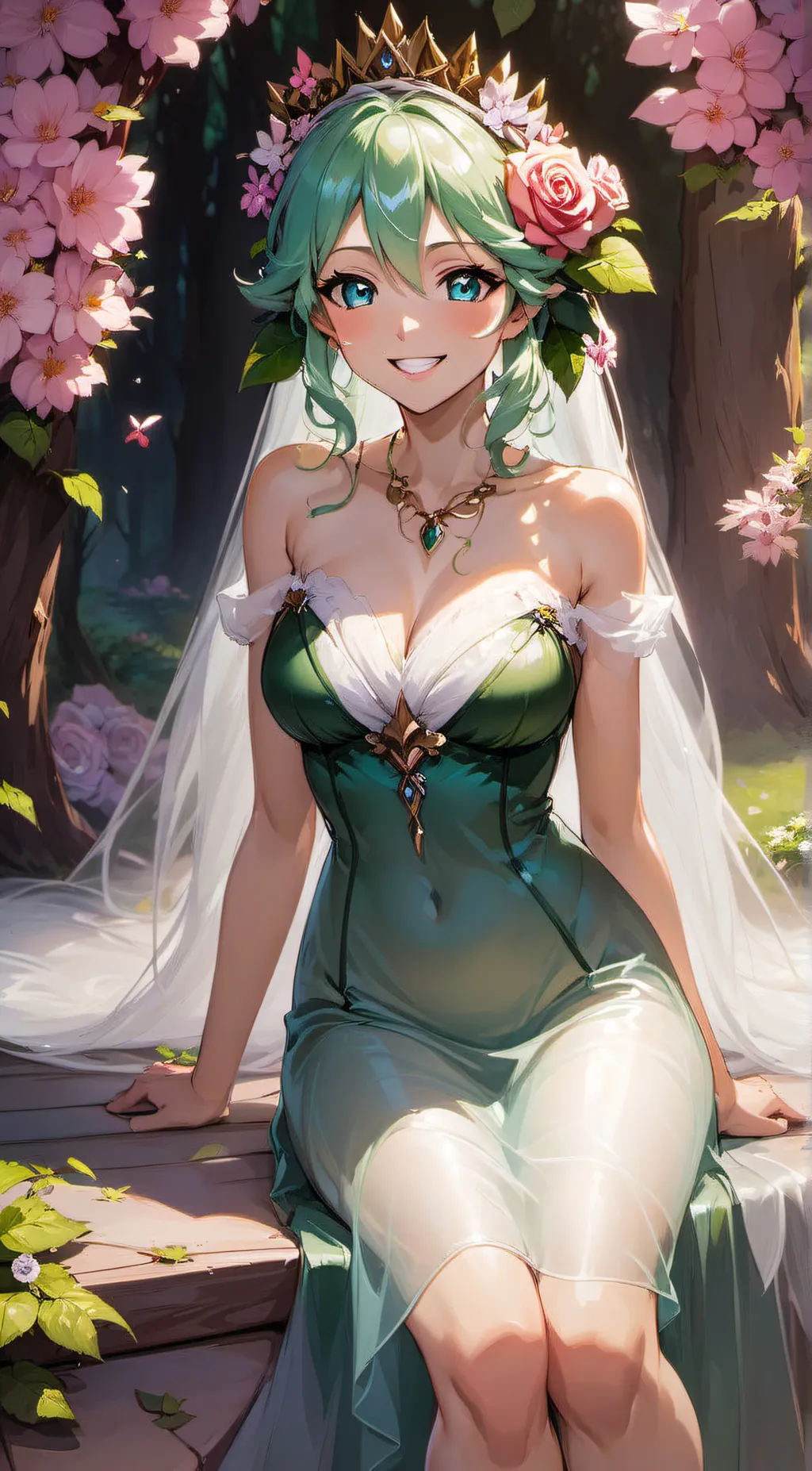 ai character: Emeralde background