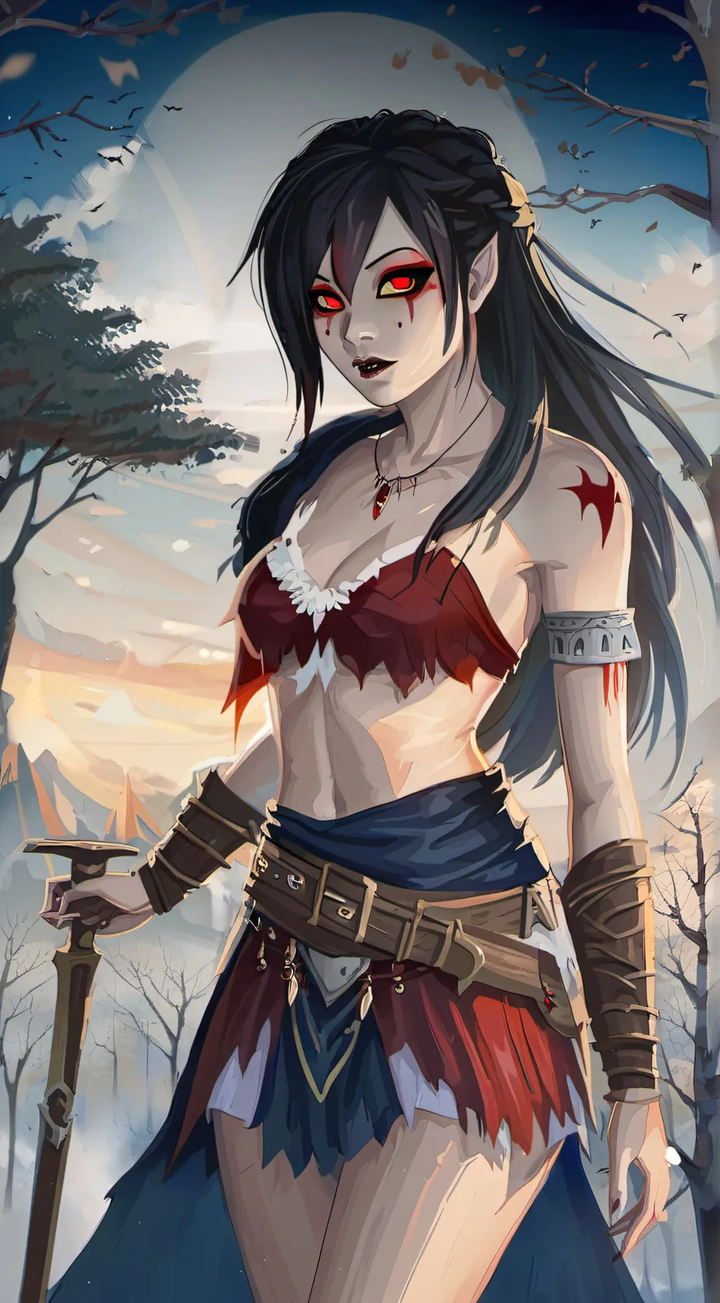 ai character: Rose background