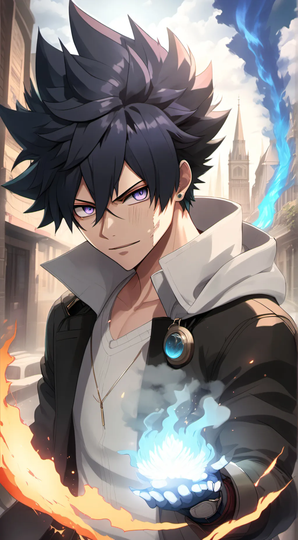ai character: Dabi/Touya background