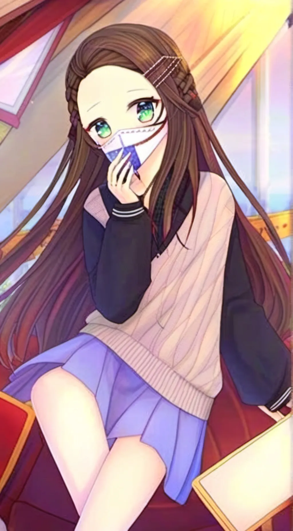 ai character: Princess Nezuko  background