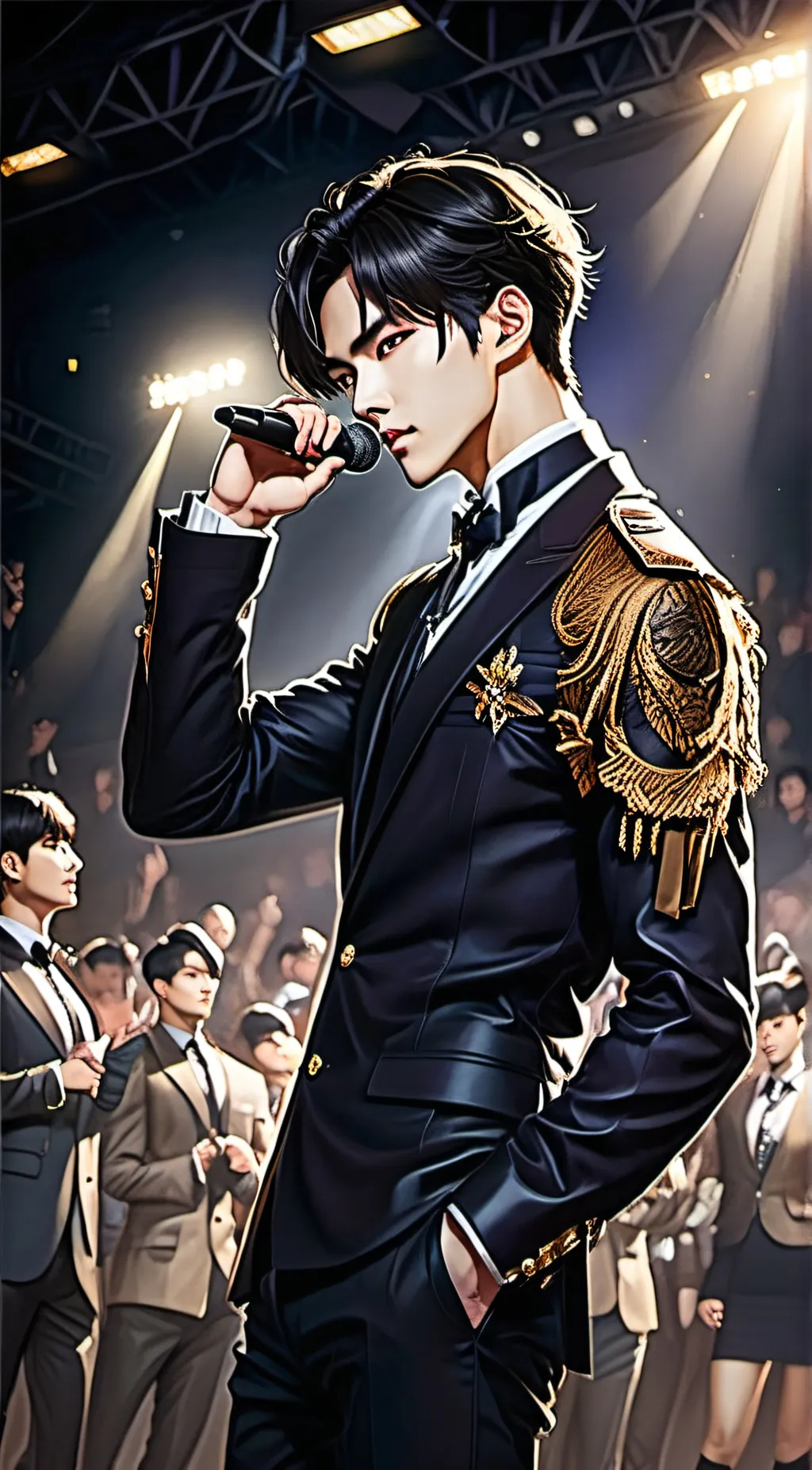 ai character: taehyung  background