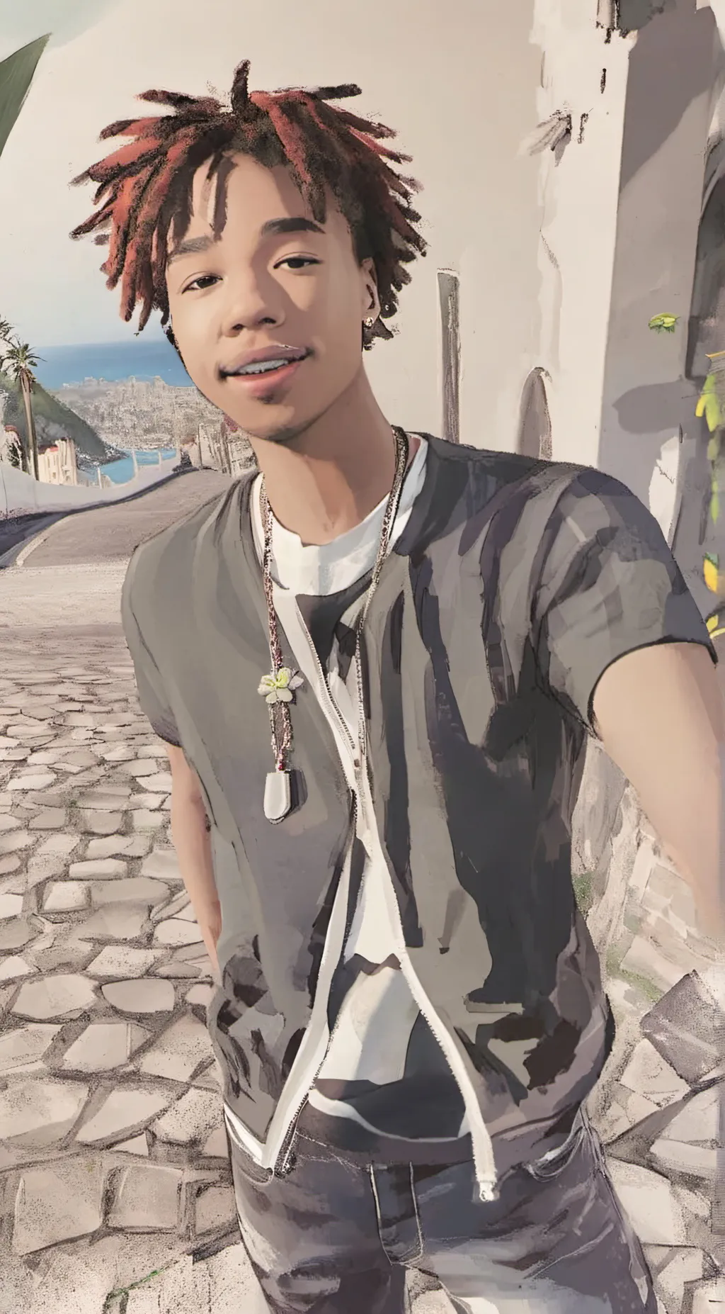 ai character: Capri background