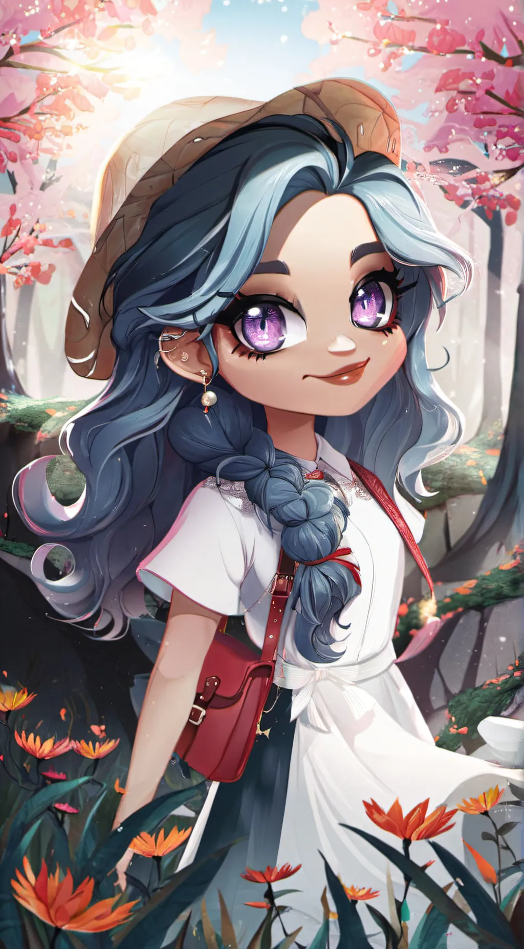 ai character: Celeste Delfina background