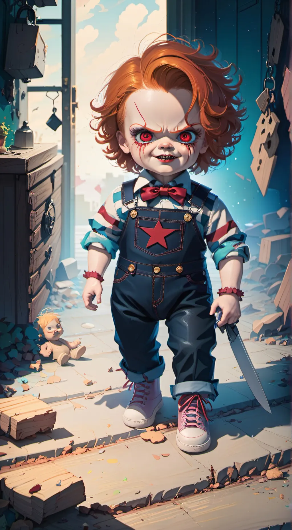 ai character: Chucky background