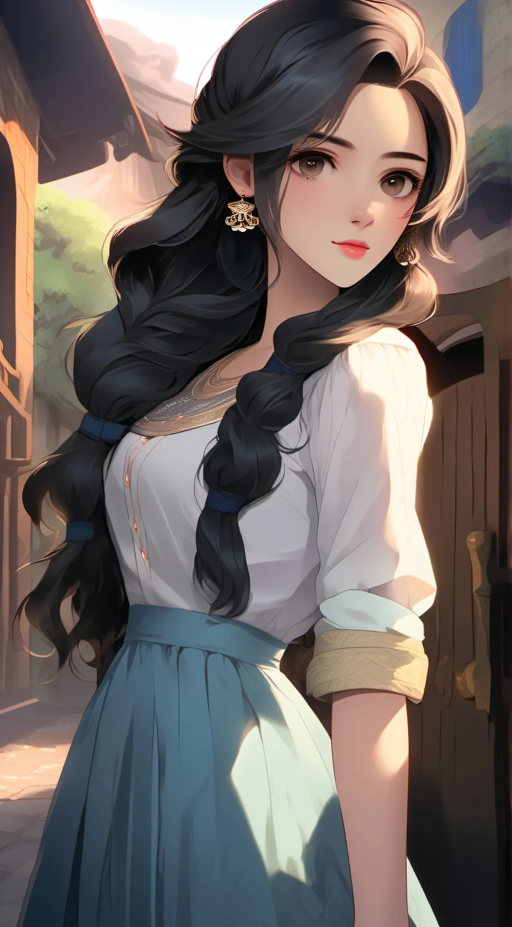 ai character: iris  background