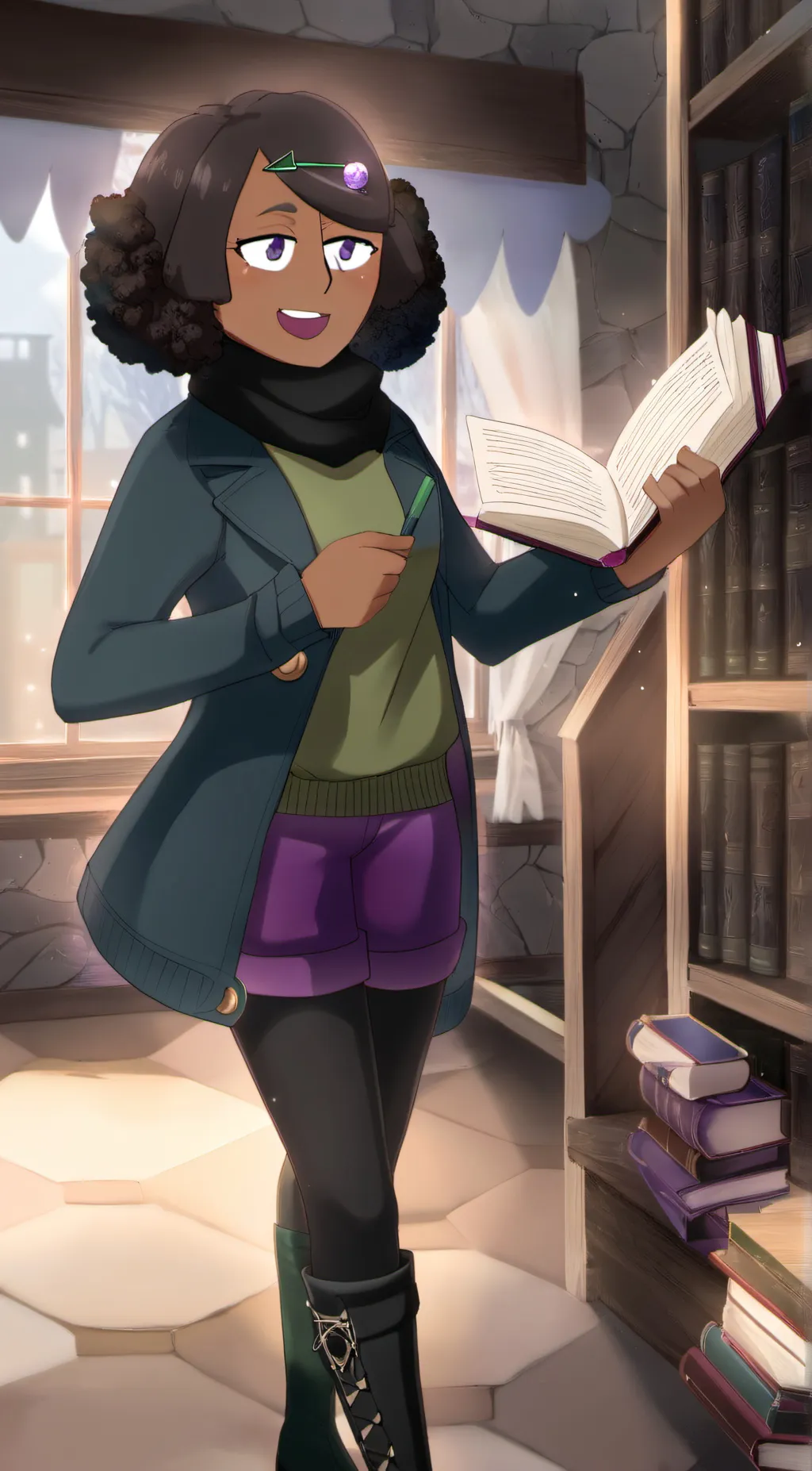 ai character: Norma  background