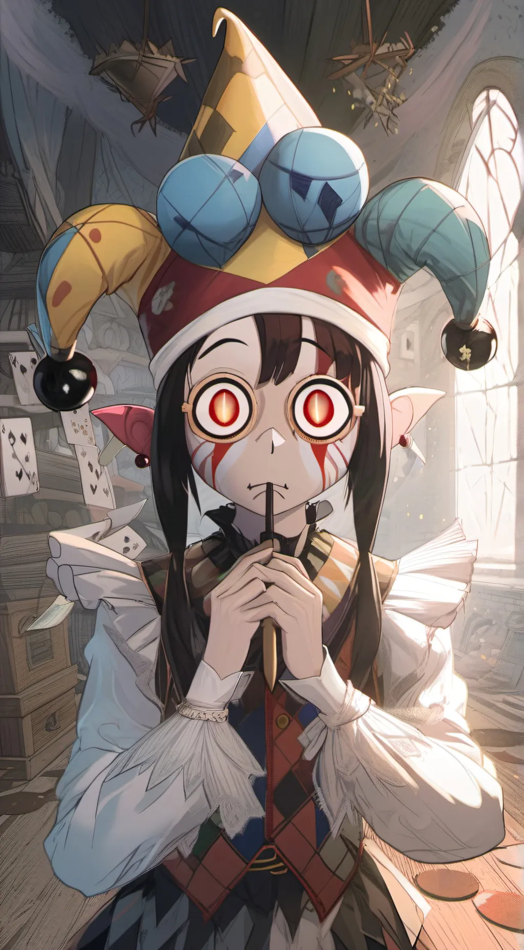 ai character: Pomni background
