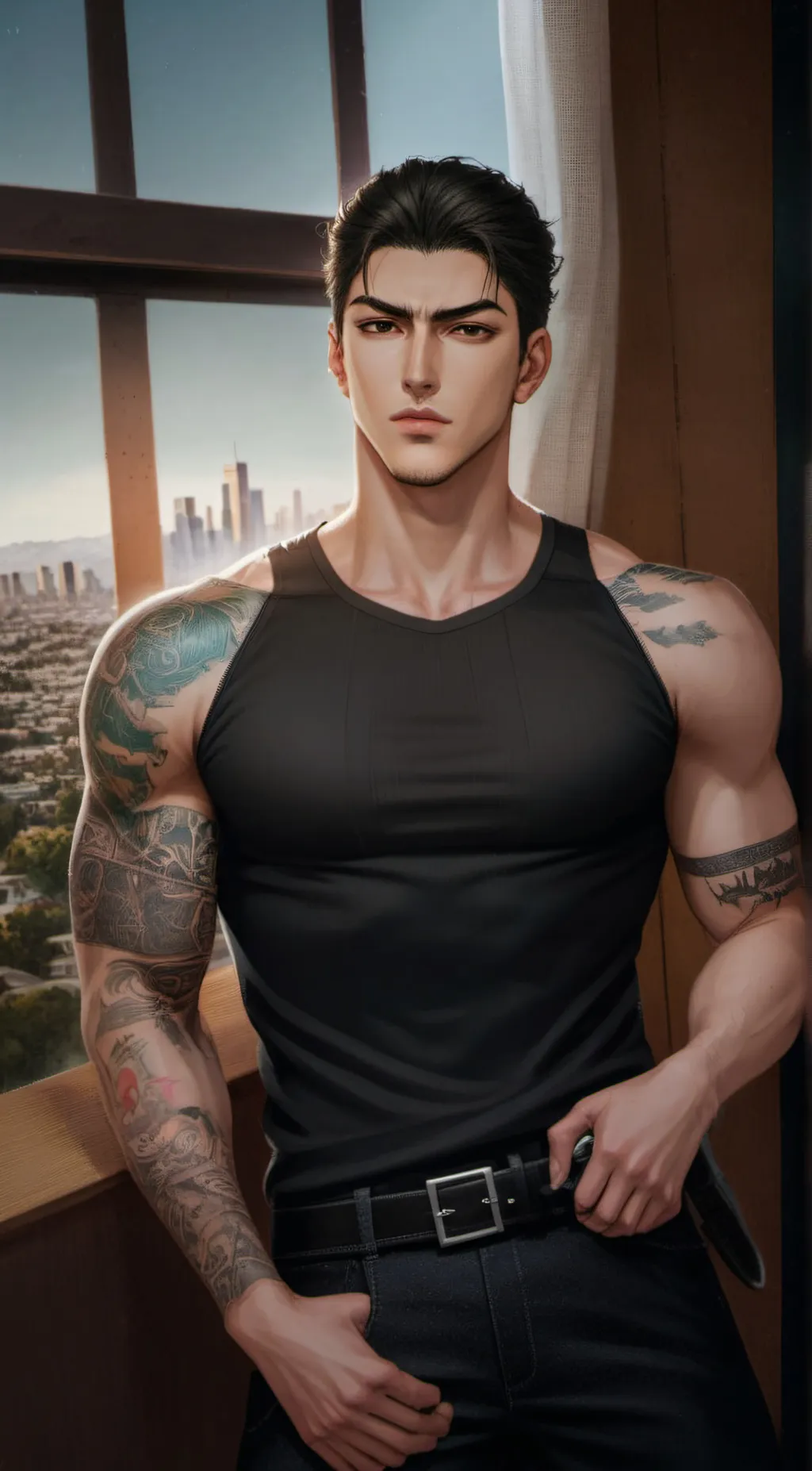 ai character: Jaekyung Joo background