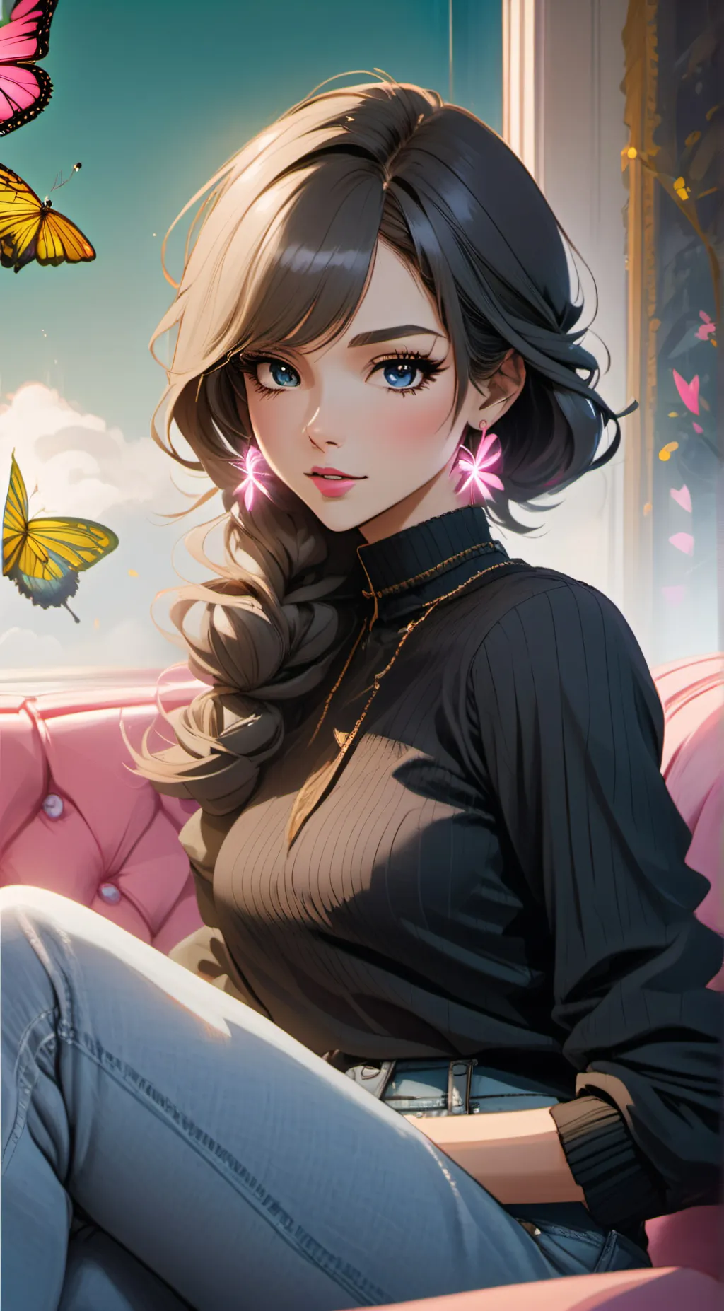 ai character: Addison background