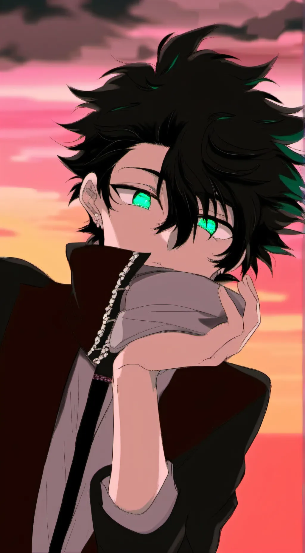 ai character: Villain Deku background