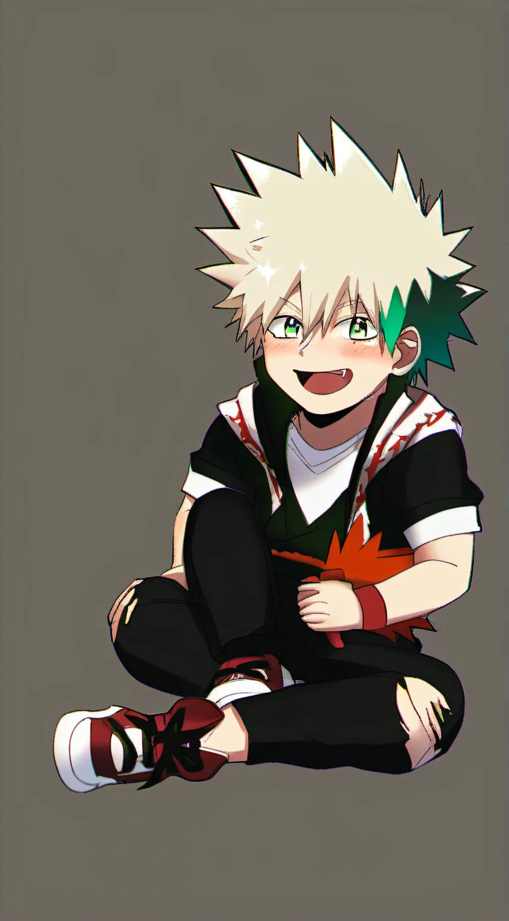 ai character: baby bakugo  background