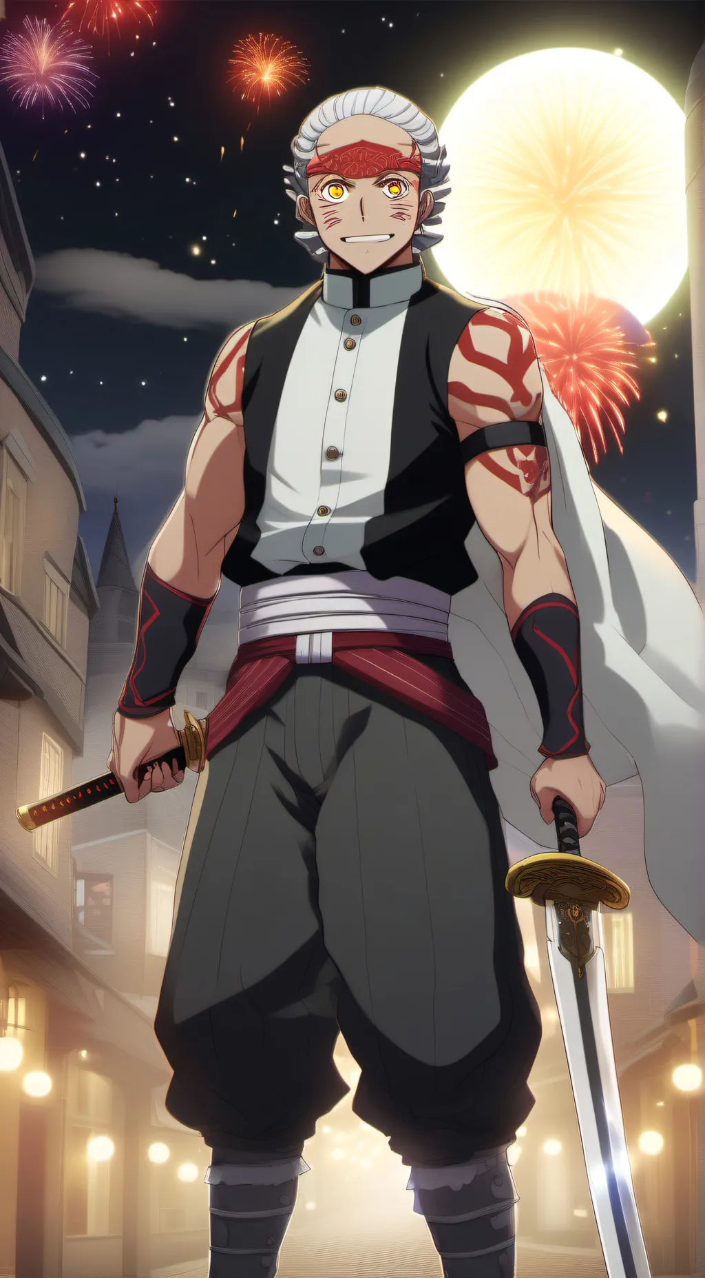 ai character: Tengen uzui background