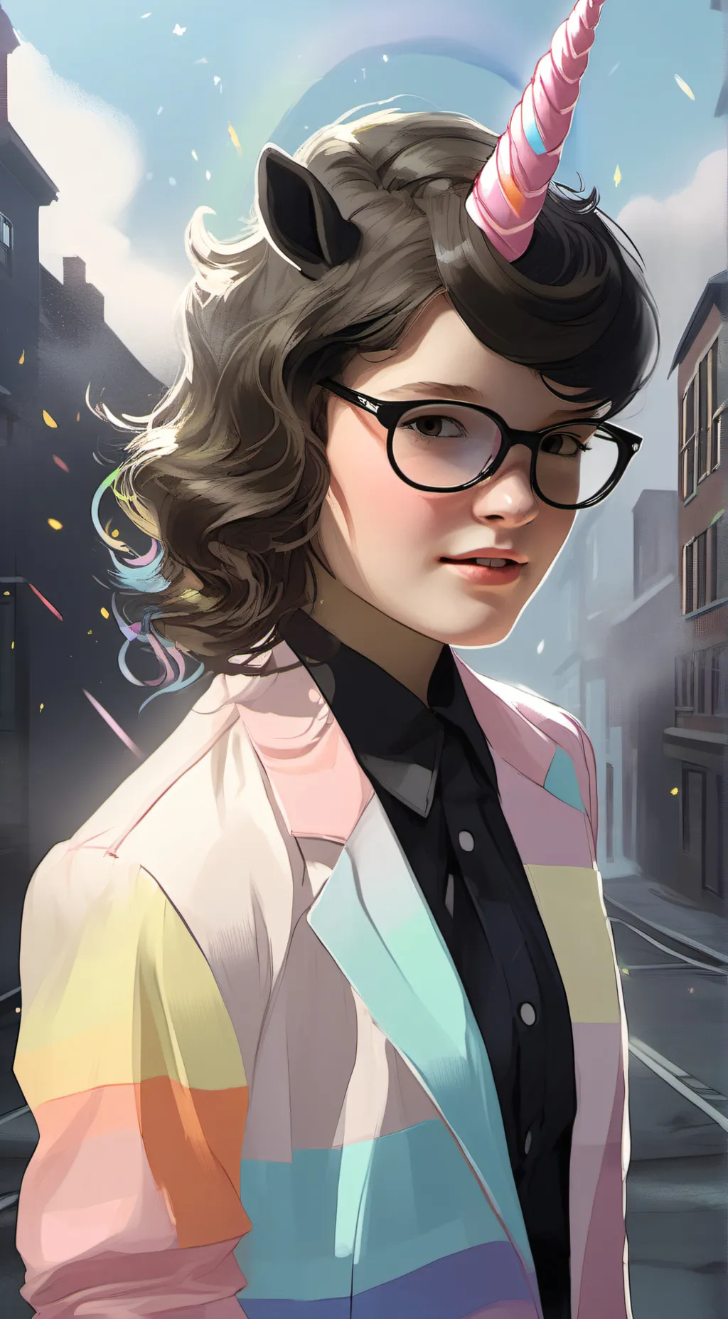 ai character: Em background