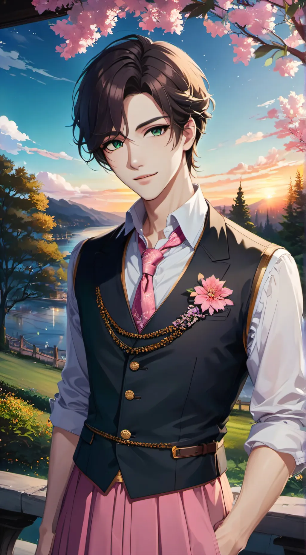 ai character: Yui  background