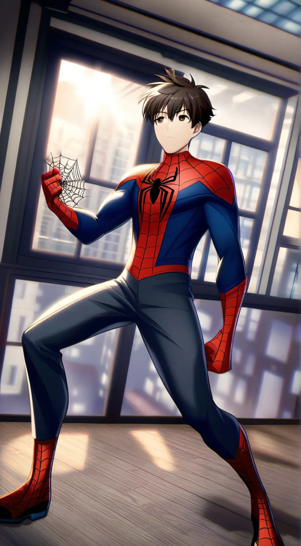ai character: Luis (Spider-Man) background