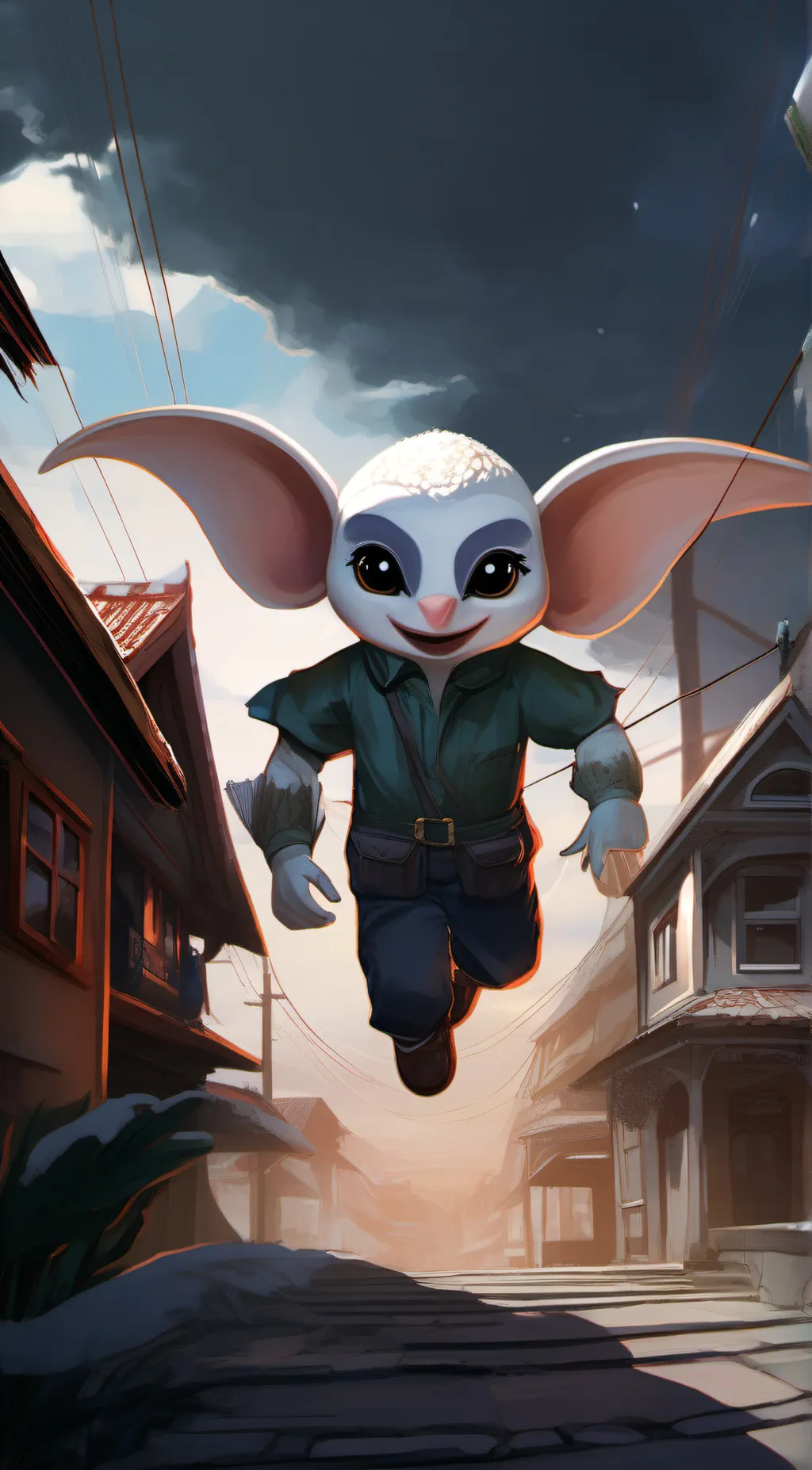 ai character: baby yoda background