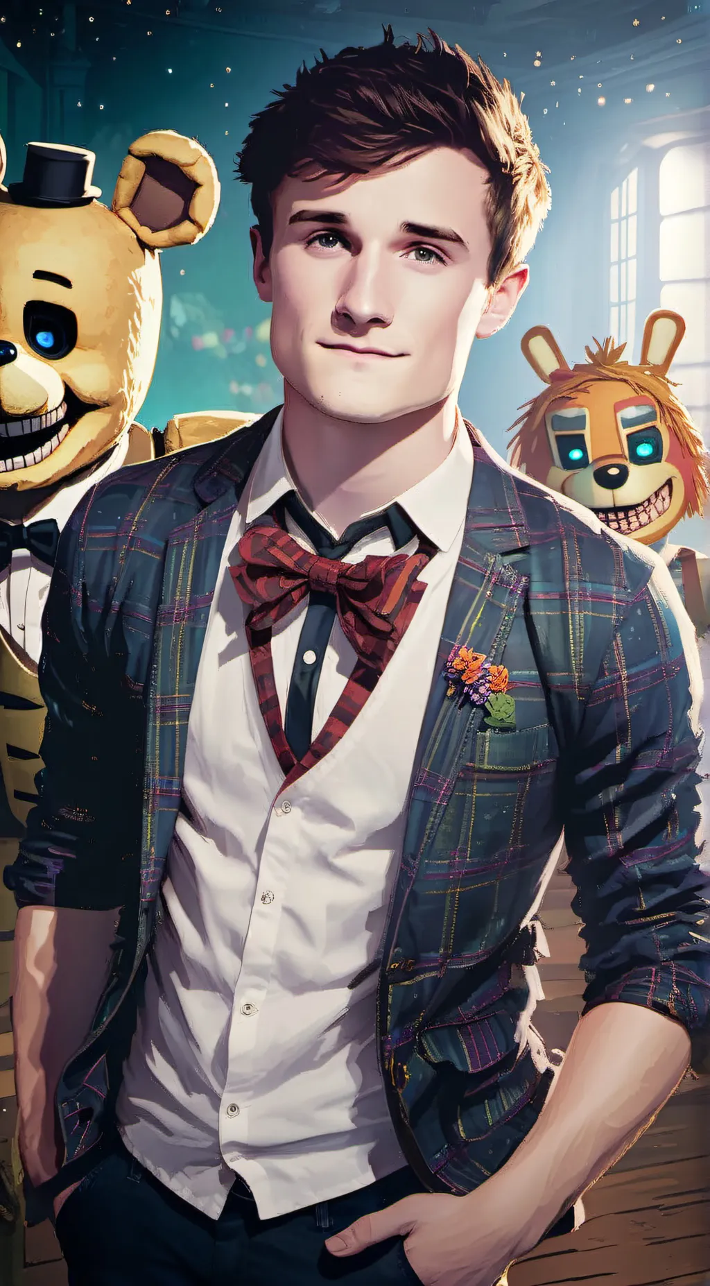 ai character: josh hutcherson background