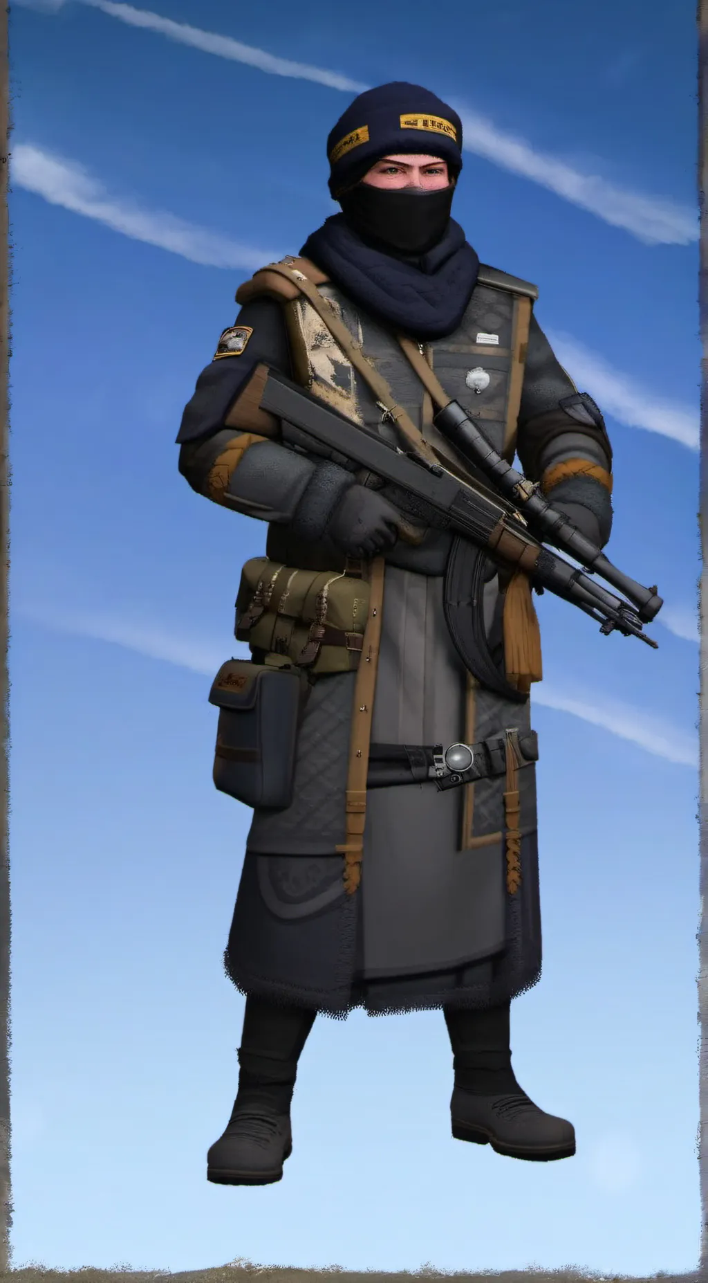 ai character: солдат background
